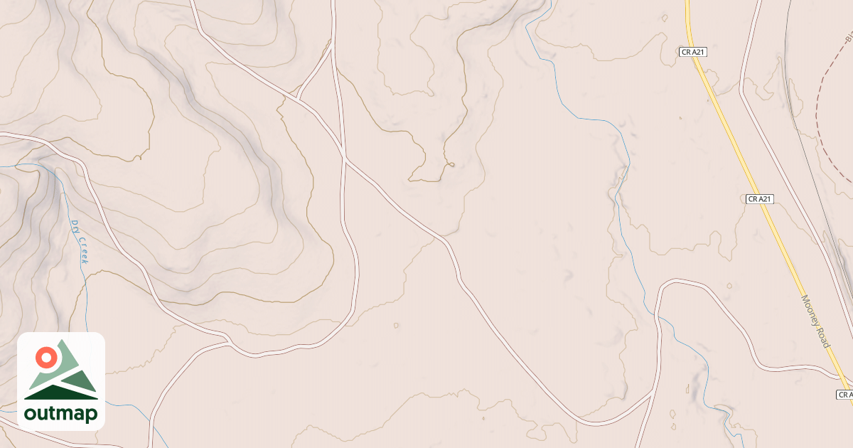 Map of BRUSH HILL SPUR