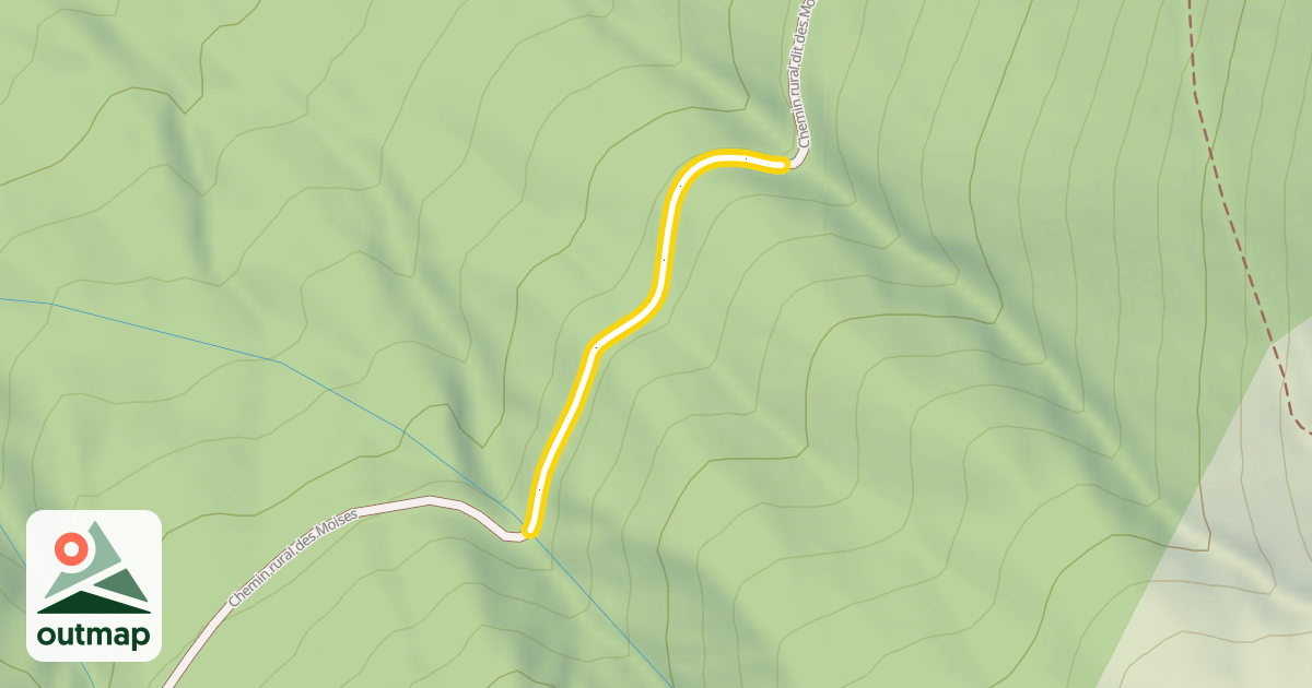 Map of Chemin rural des Moises