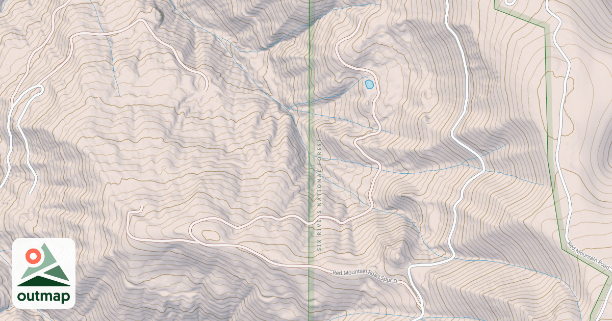 Map of RED MTN
