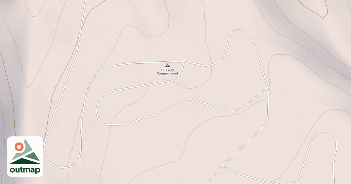 Map of SKIDWAY SPUR