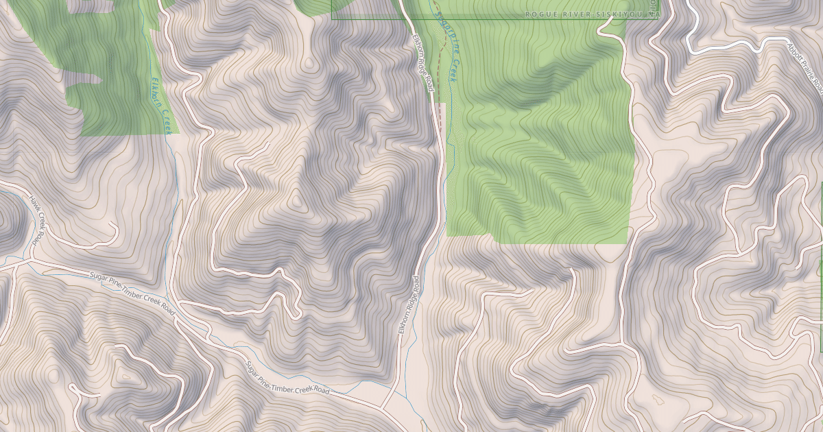 Map preview of SUGAR PINE CREEK