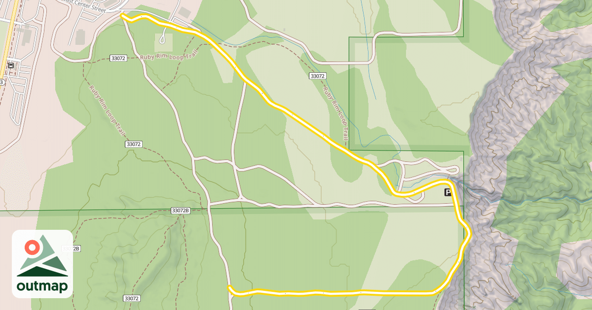 Map of Rim Trail