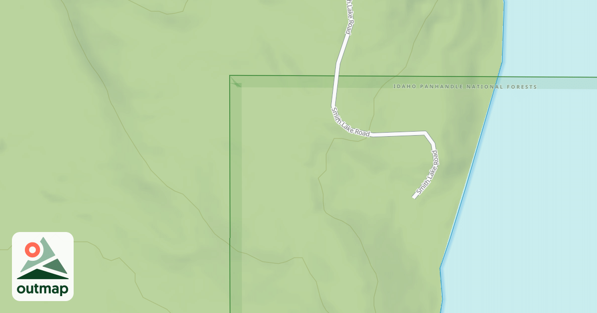 Map of SMITH LAKE CAMPGROUND SPUR