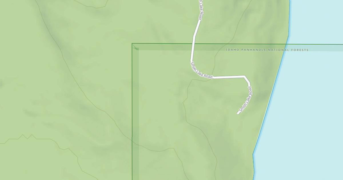 Map preview of SMITH LAKE CAMPGROUND SPUR