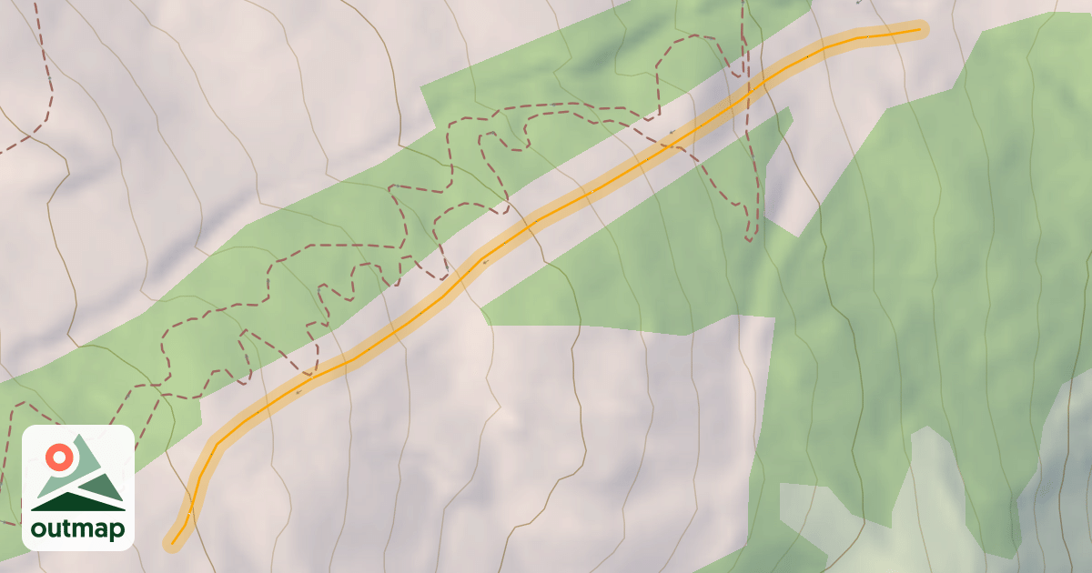 Map of TSD6 Peguieou Hors Piste