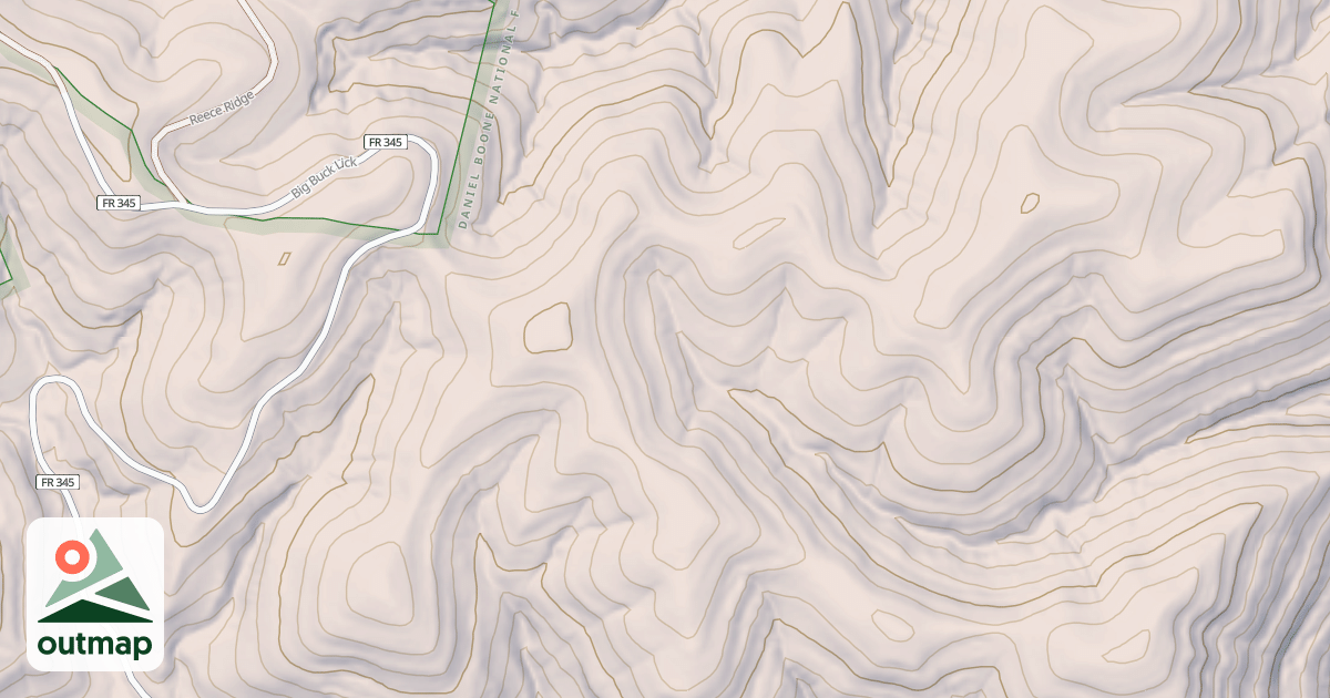 Map of BIG BUCK LICK