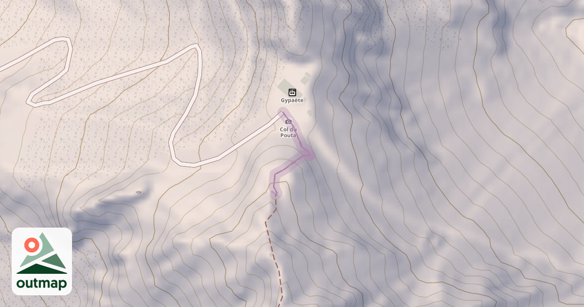 Map of Arrête nord de la jasse