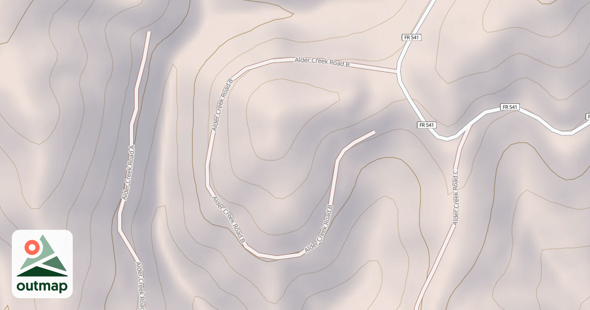 Map of ALDER CREEK B