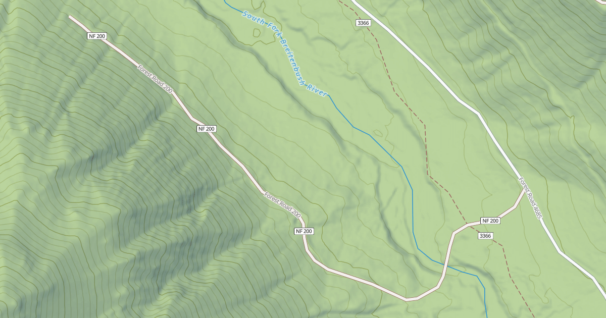 Map preview of USFS Motor Vehicle Use Map Roads {2415A065-D1C4-451F-BE72-26F3F4712A7F}