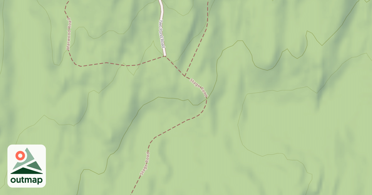 Map of Two Pond Road