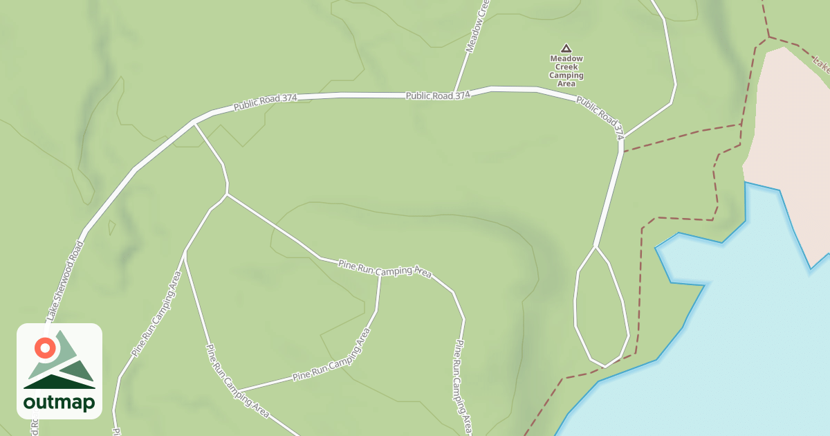 Map of SHERWOOD - MEADOW CREEK