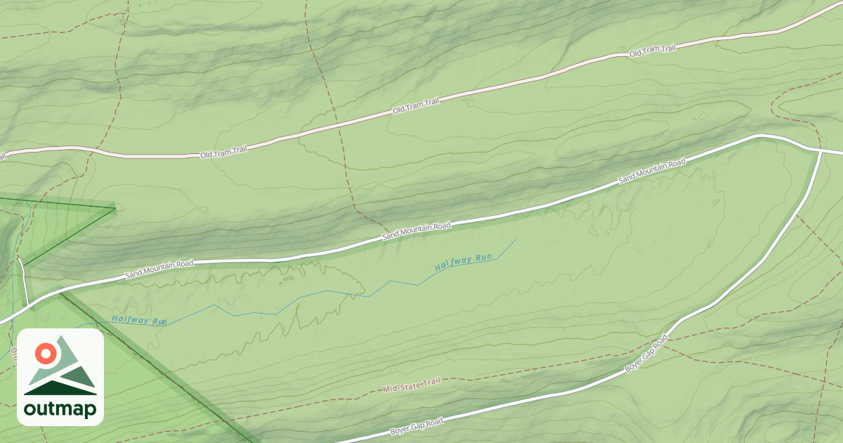 Map of Bald Eagle State Forest Snowmobile Trails