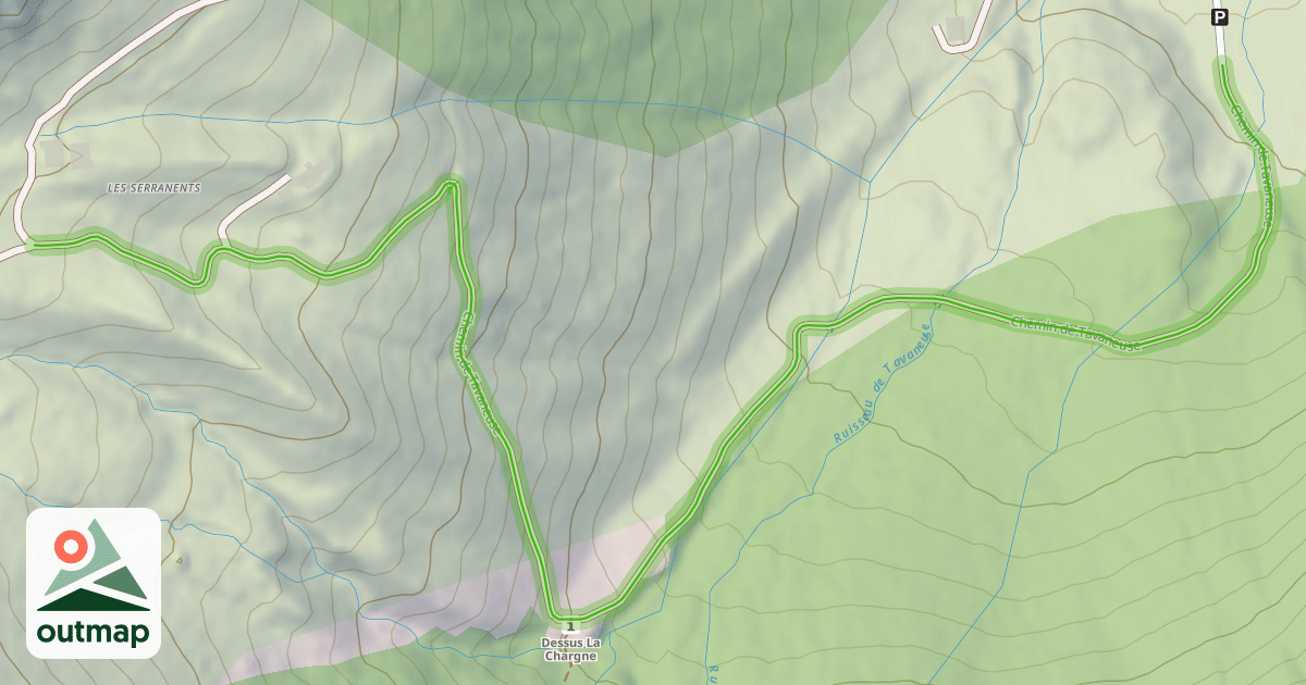 Map of Chemin de Tavaneuse