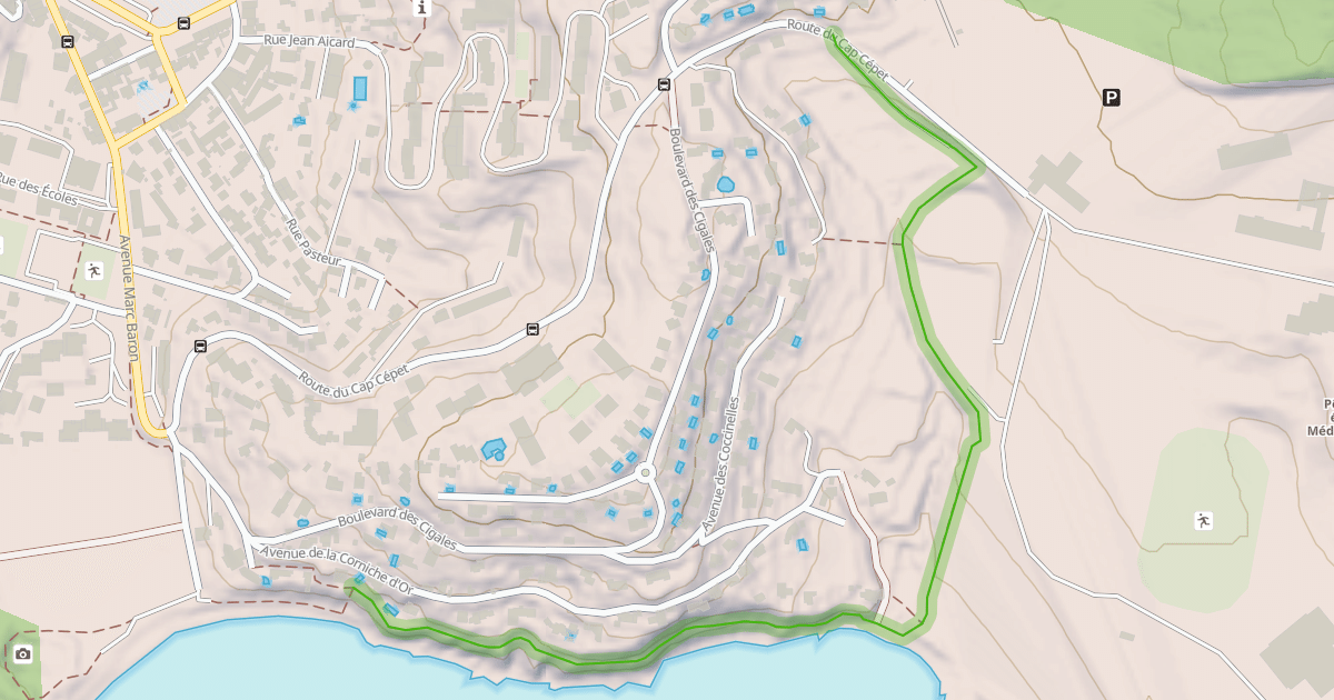 Map preview of Sentier des Douaniers