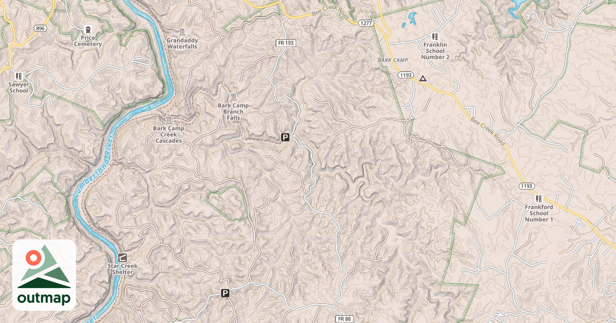 Map of CURD GARDEN