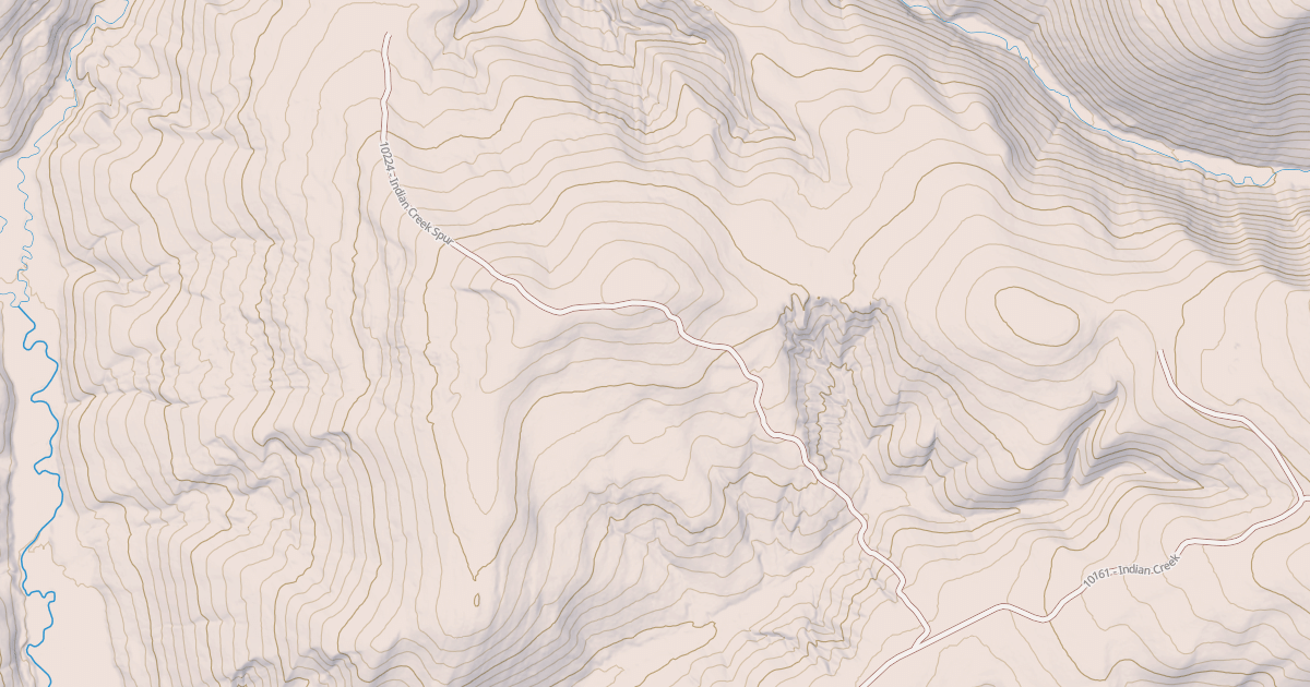 Map preview of INDIAN CREEK SPUR