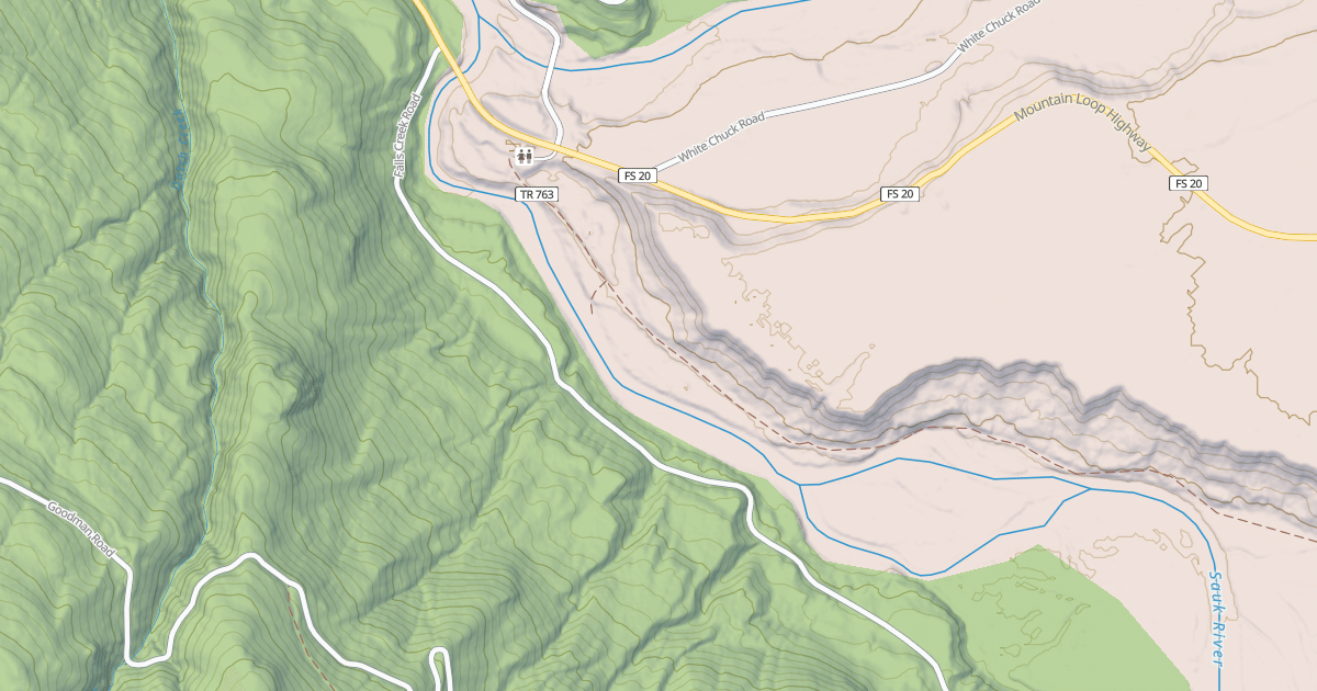 Map preview of FALLS CR