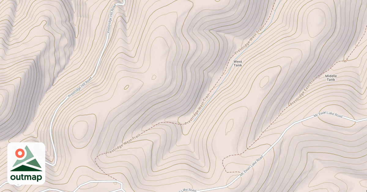 Map of PRESTRIDGE W.