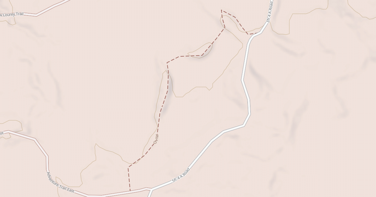 Map preview of Straight Arrows Trail