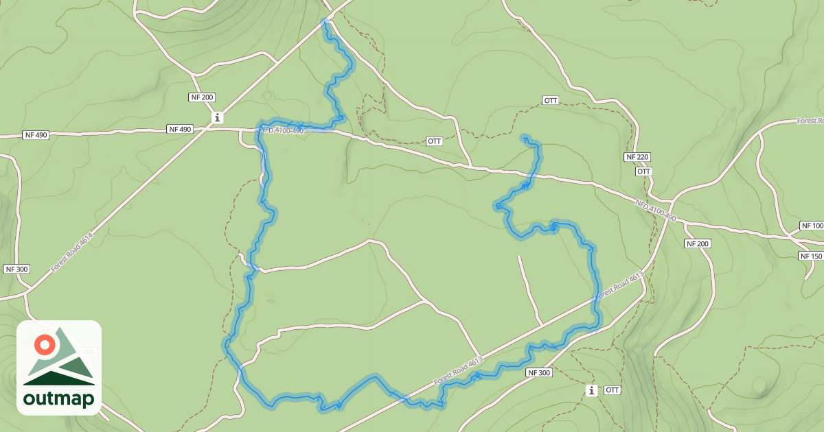 Map of Fatbike Outer Loop