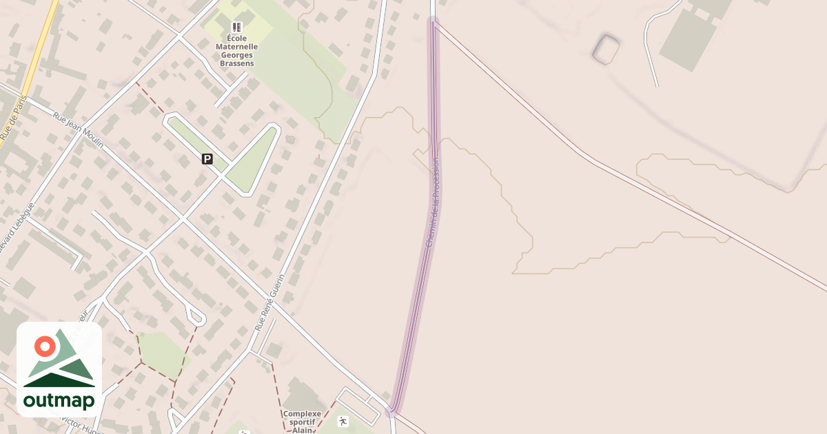 Map of Chemin de la Procession