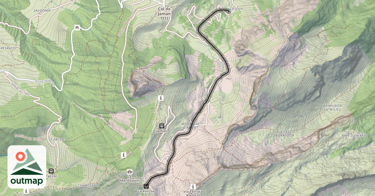 Map of Piste de la Perche