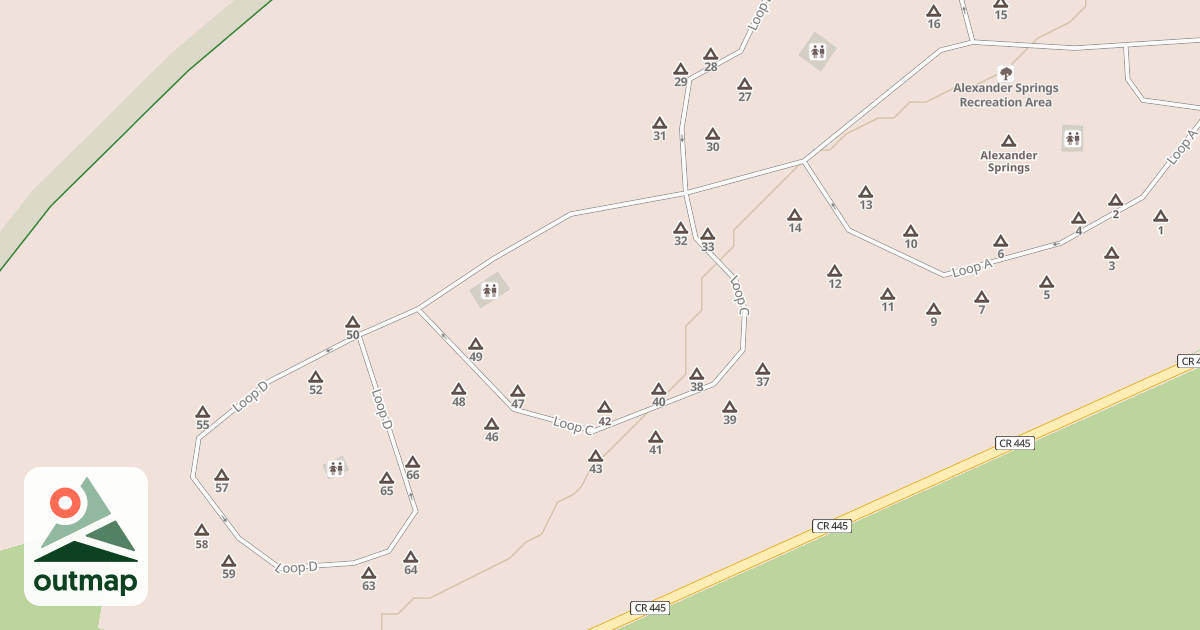 Map of ALEX SPRGS - LOOP C