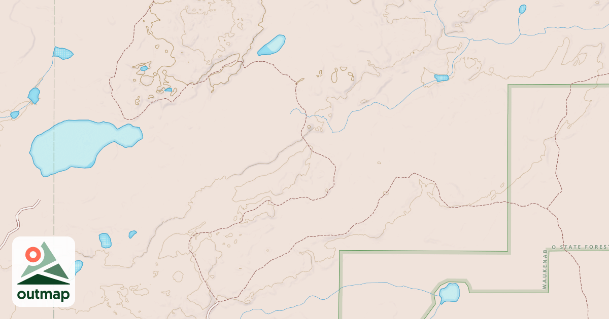 Map of Blind Lake Connector