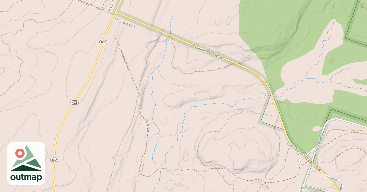 Map of Edgemere-Pecks Pond - Snowmobile Trails