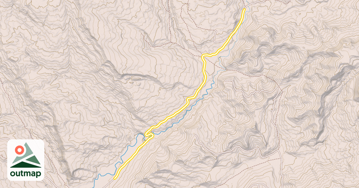 Map of North Fork Of Fish Creek Pack Trail