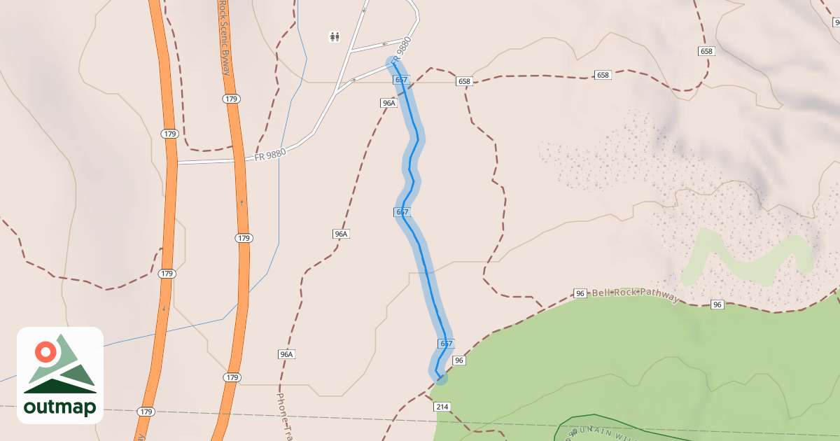 Map of Bell Rock Loop Extension