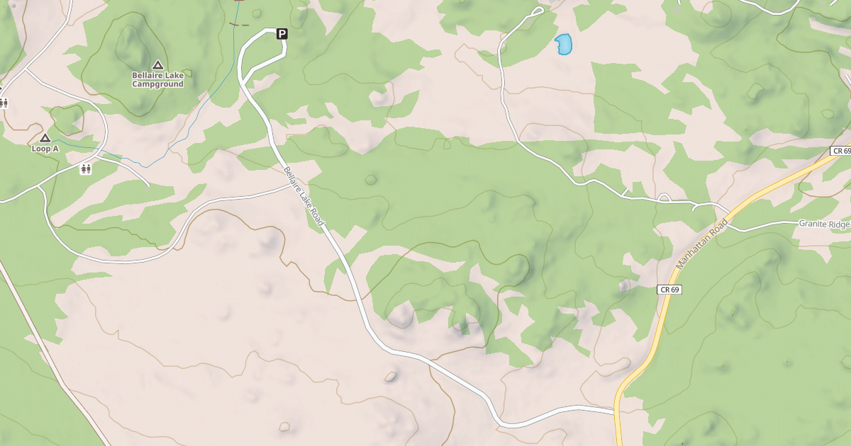 Map preview of BELLAIRE LAKE DAYUSE