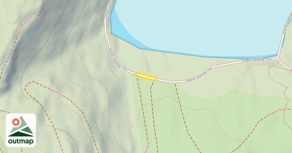 Map of Pogue Lakeside Trail