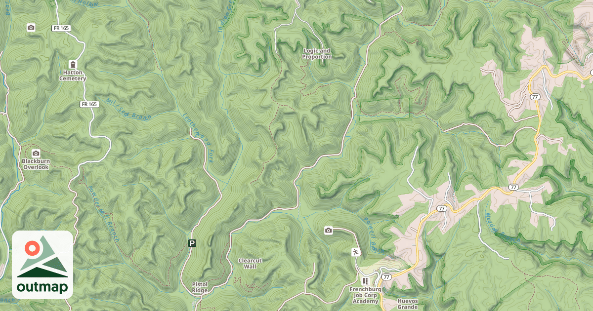 Map of INDIAN CREEK