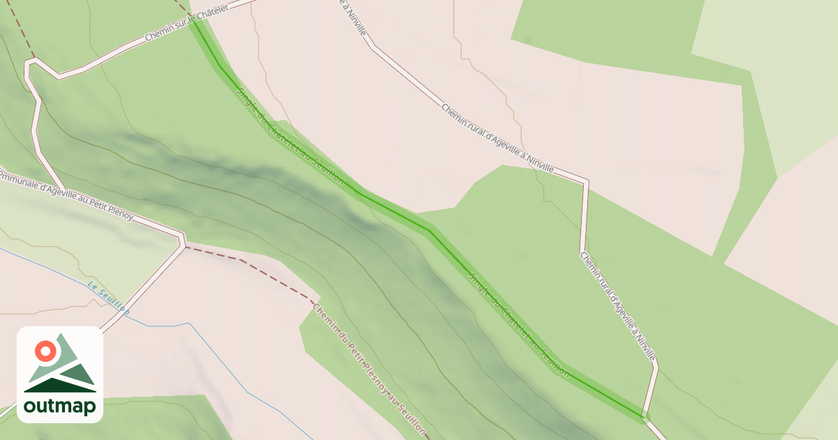 Map of Single du Chatelet au Seuillon