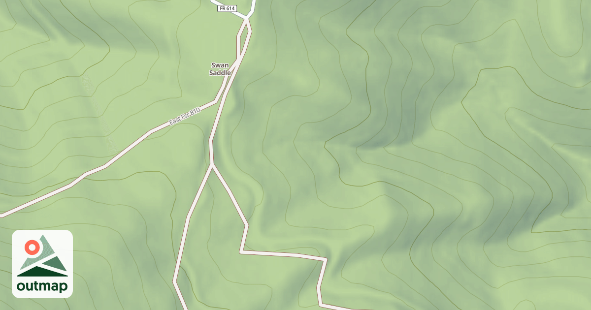 Map of HOGBACK RIDGE