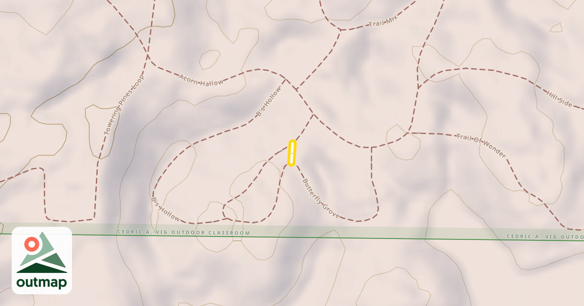 Map of Butterfly Grove