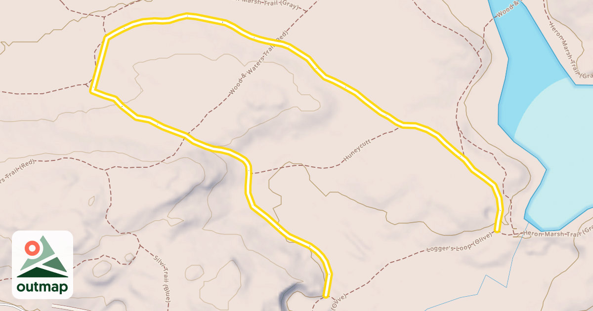 Map of Easy Street (Blue)