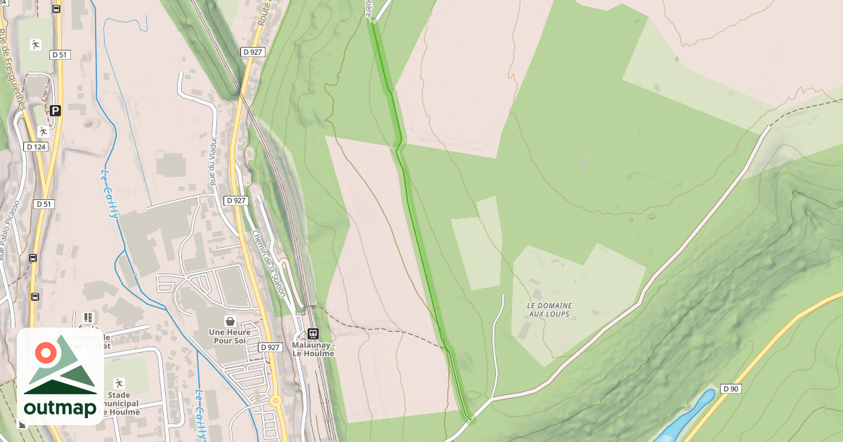 Map of Chemin de Saint-Maurice