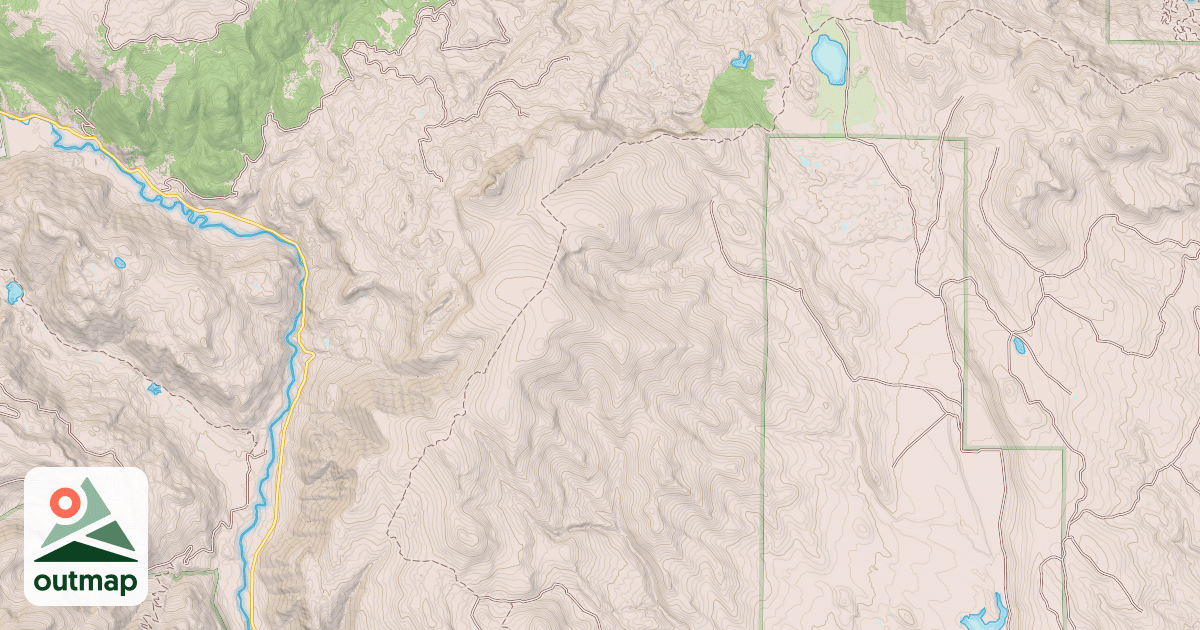 Map of Willow Mountain