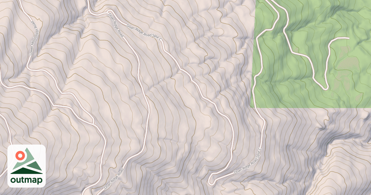 Map of DOAN RIDGE SPUR C