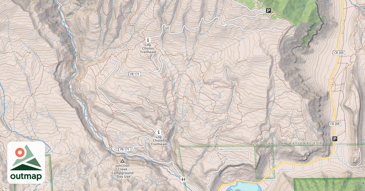 Map of JUNCTION CRK (CR 204)
