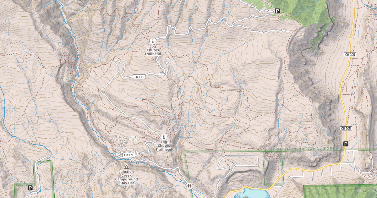 Map preview of JUNCTION CRK (CR 204)