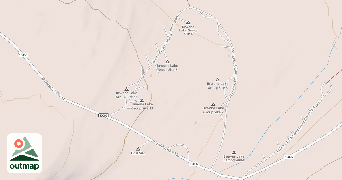 Map of BROWNIE LAKE CG LOOP