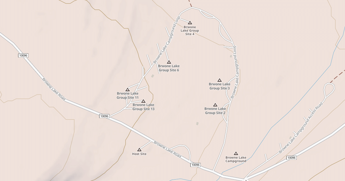 Map preview of BROWNIE LAKE CG LOOP