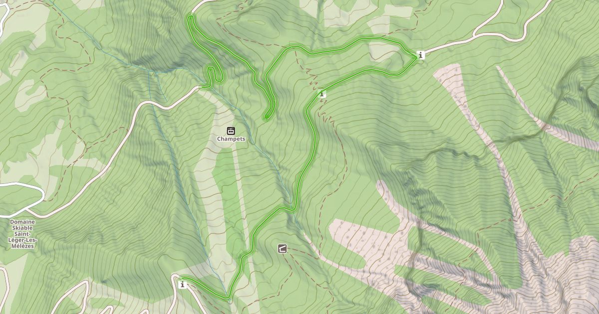 Map preview of Les Chamois