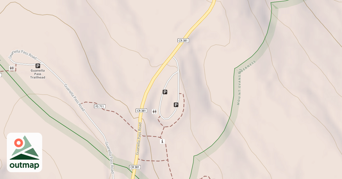 Map of GUANELLA PASS - PARKING