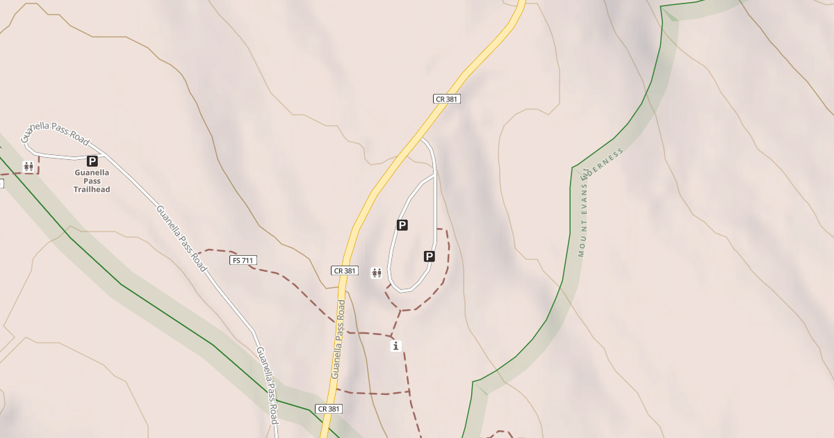 Map preview of GUANELLA PASS - PARKING
