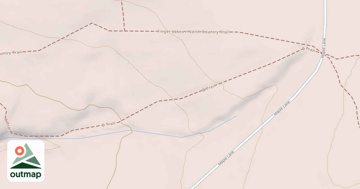 Map of B Trail