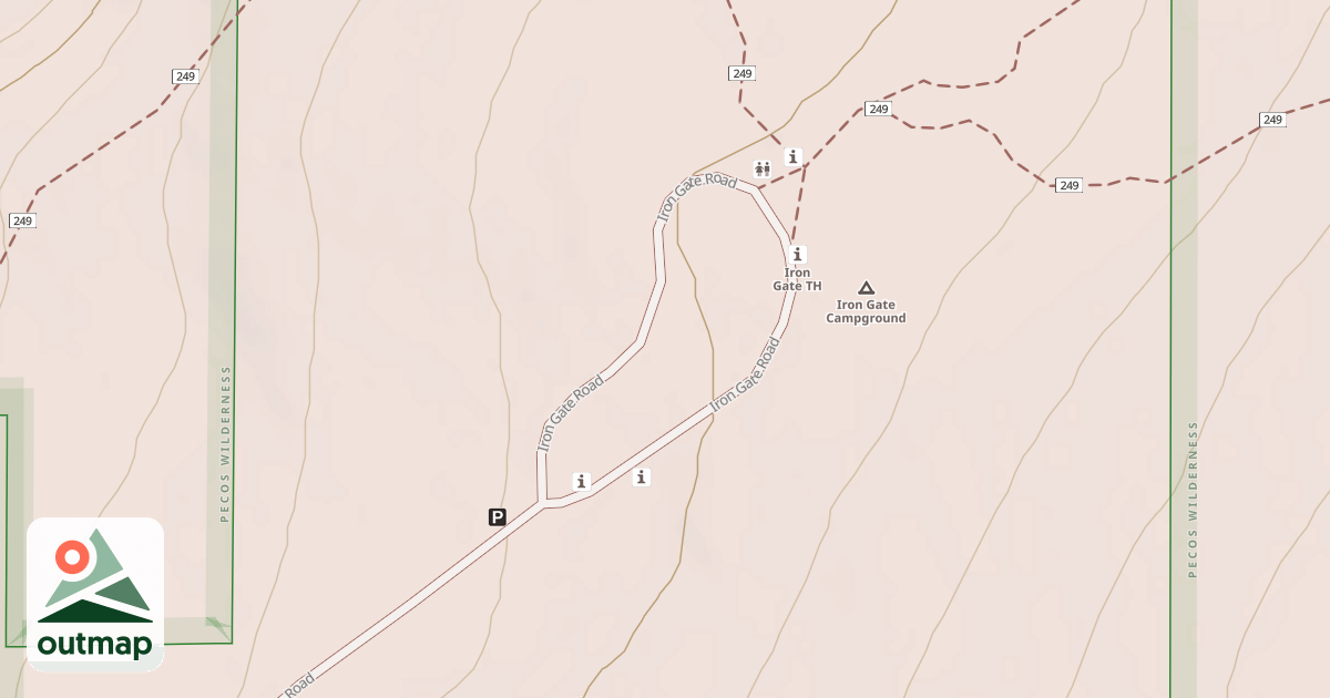 Map of USFS Motor Vehicle Use Map Roads {2CC5B0CB-E47F-4A9B-8D3E-CEC0D83F457F}